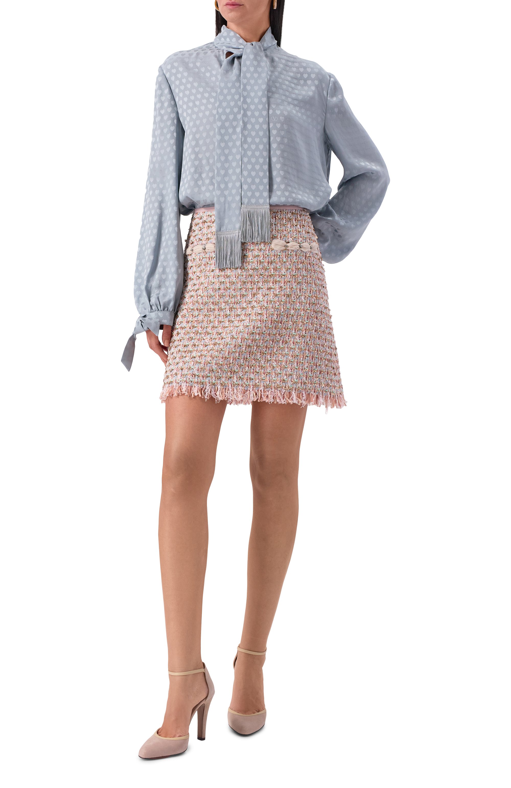 Шелковая блузка VALENTINO, арт. 7B3AEAV3/9HT, фото 2