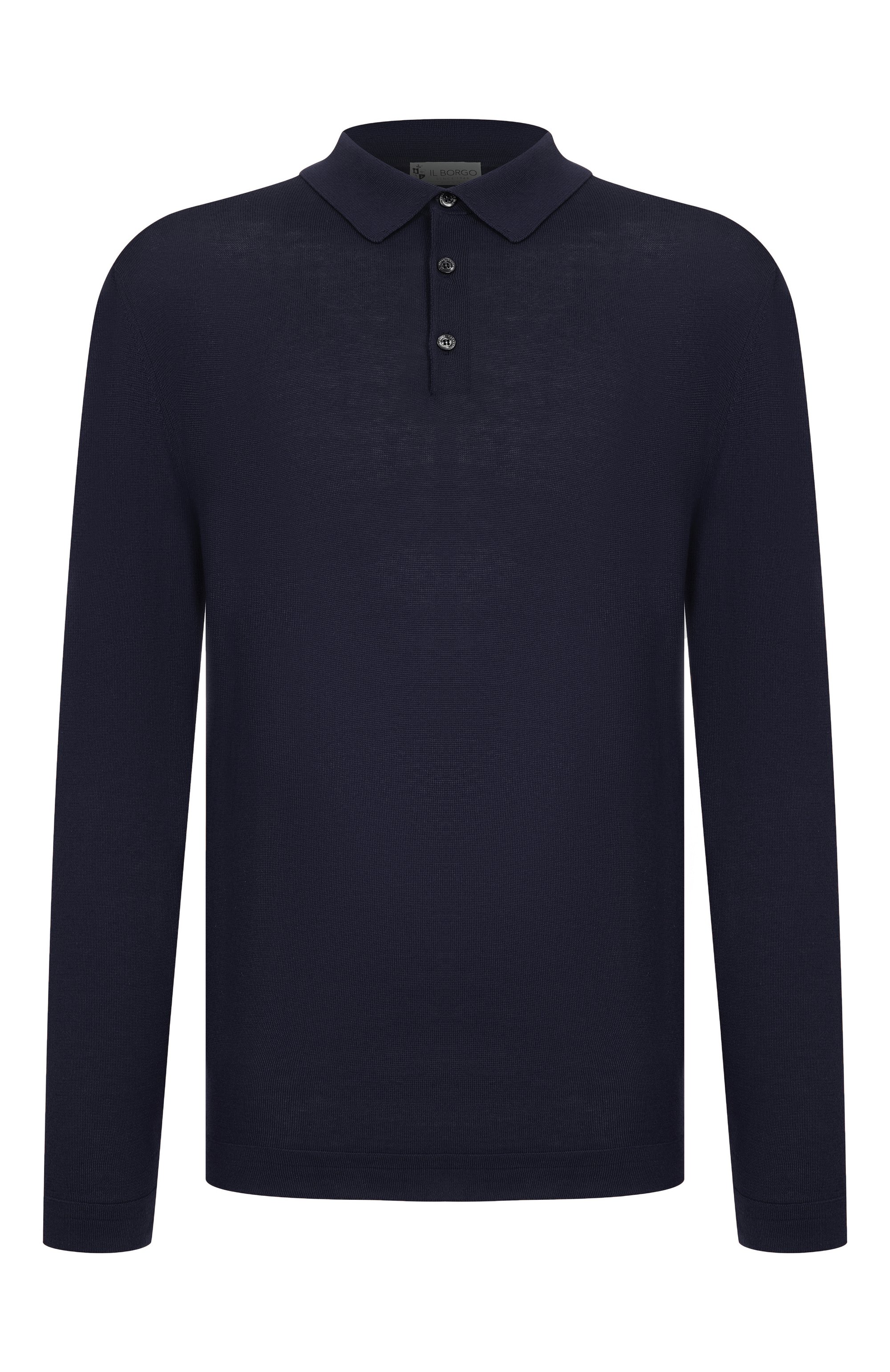 Хлопковое поло IL BORGO CASHMERE темно-синего цвета по цене 88500 руб., арт. MS60-1302-M0DG0B//MTM, фото 1 Хлопковое поло IL BORGO CASHMERE, арт. MS60-1302-M0DG0B//MTM, фото 1