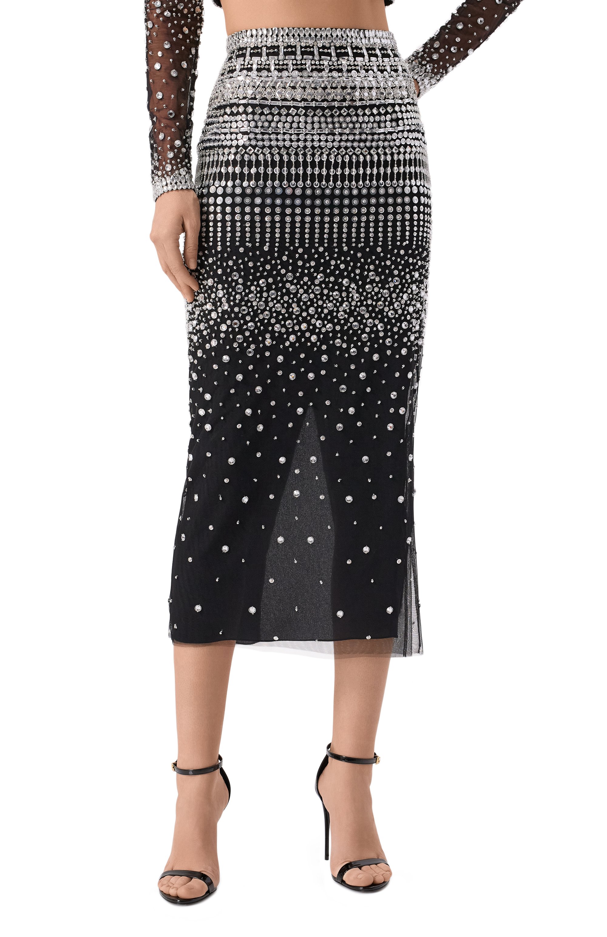 Юбка с отделкой стразами ZUHAIR MURAD, арт. RSK25045/EMSQ001, фото 3