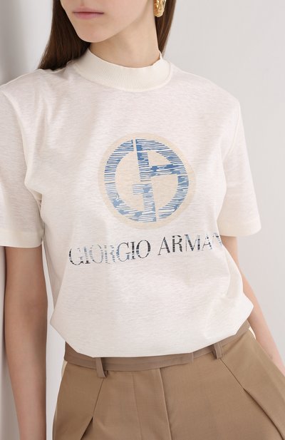Хлопковая футболка GIORGIO ARMANI, арт. 6HAM85/AJWCZ, фото 3