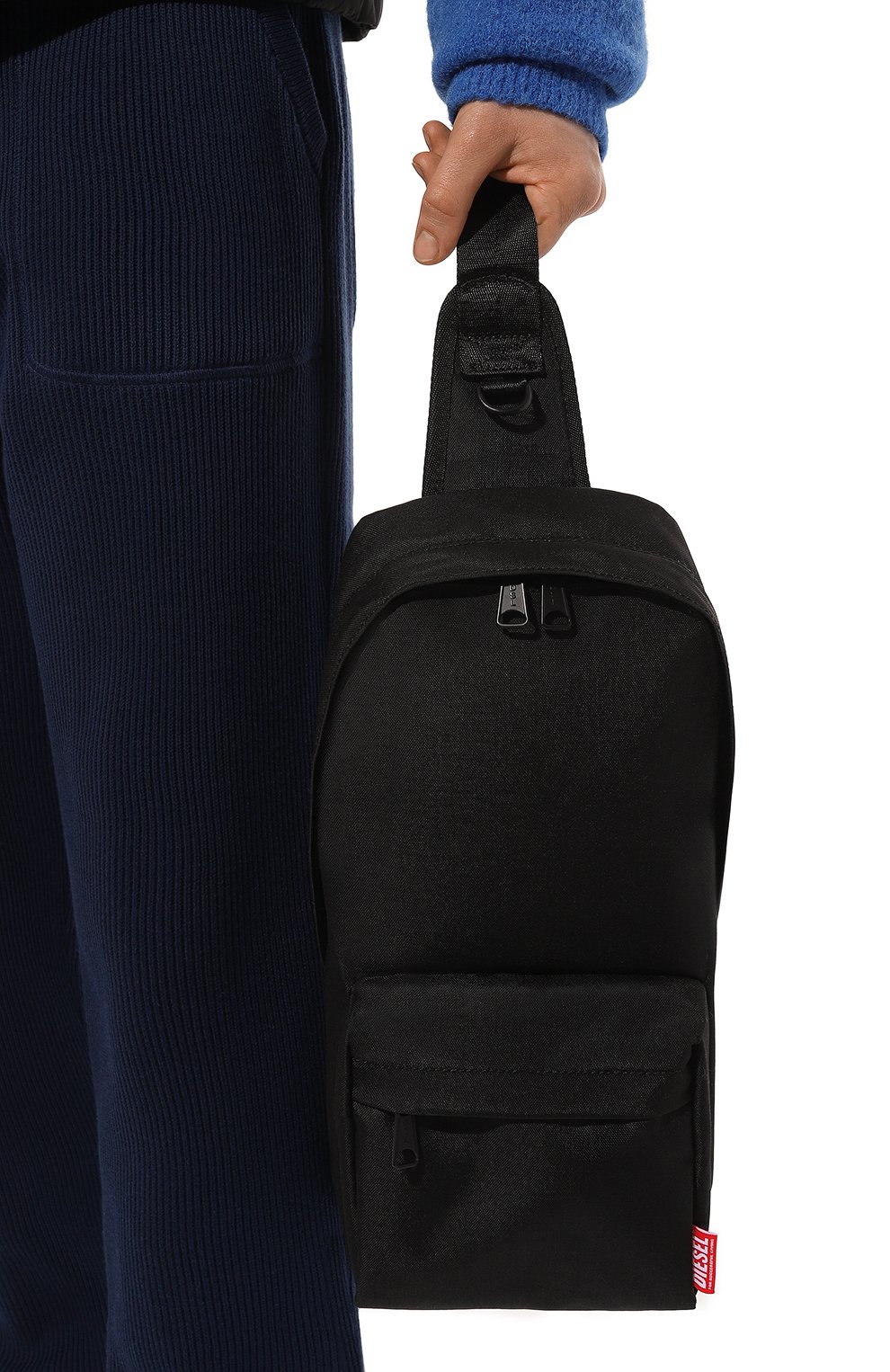 Текстильный рюкзак d-bsc DIESEL черного цвета по цене 16200 руб., арт. X09864/P6336, фото 2 Текстильный рюкзак d-bsc DIESEL, арт. X09864/P6336, фото 2