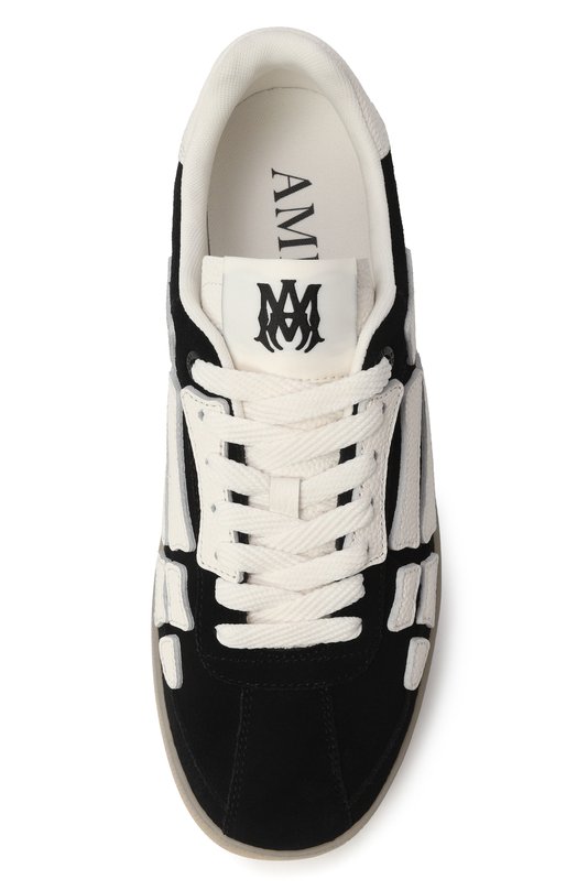 Замшевые кеды Pacific Bones Amiri AMSNSN1040 Чёрно-белый  AMSNSN1040 Фото 6