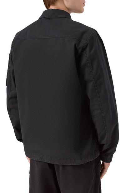 Хлопковая куртка-рубашка STONE ISLAND, арт. K1S151200003/S0004, фото 4