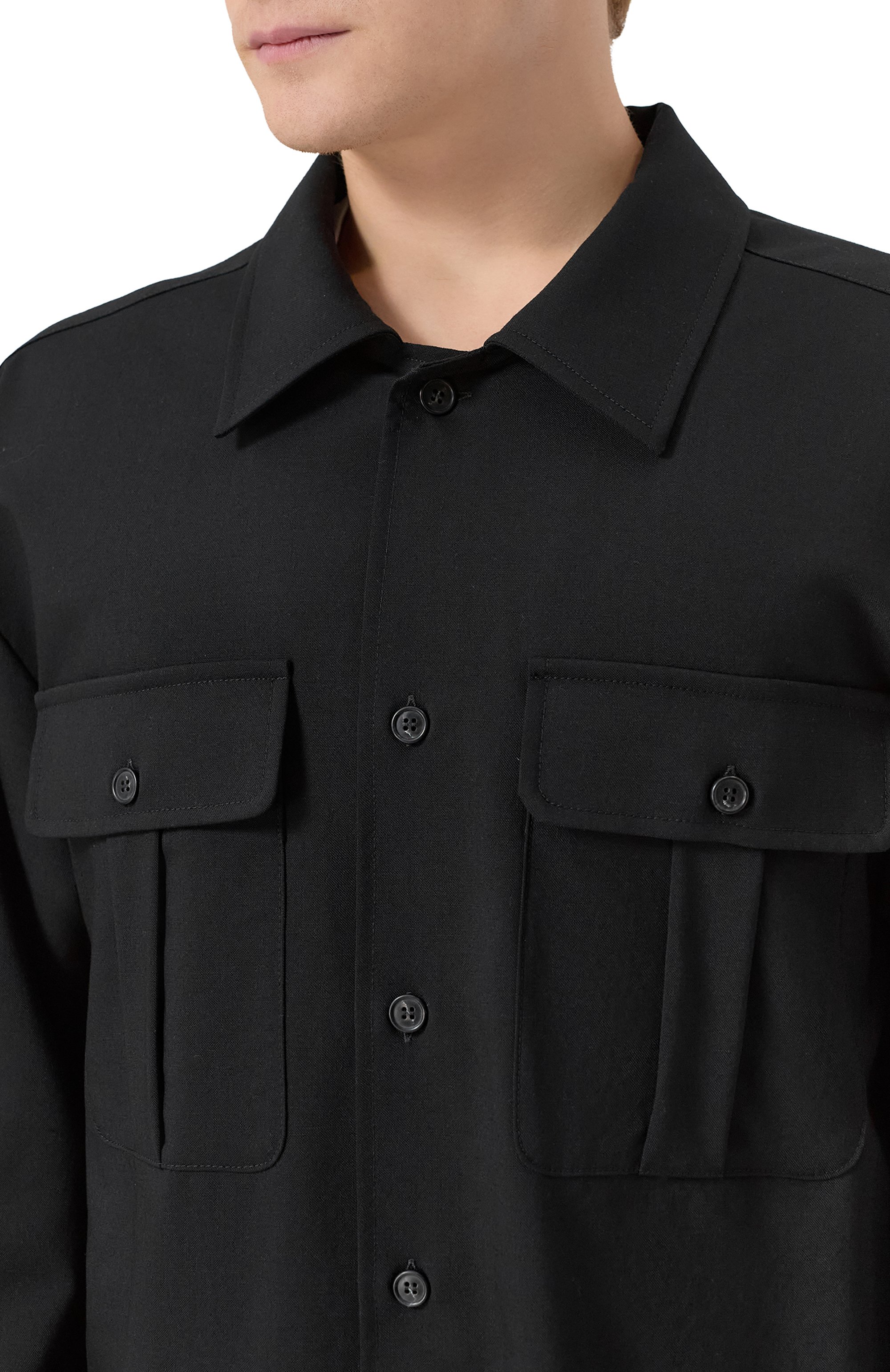 Шерстяная рубашка MM6, арт. SH2DT0036/M35622, фото 5