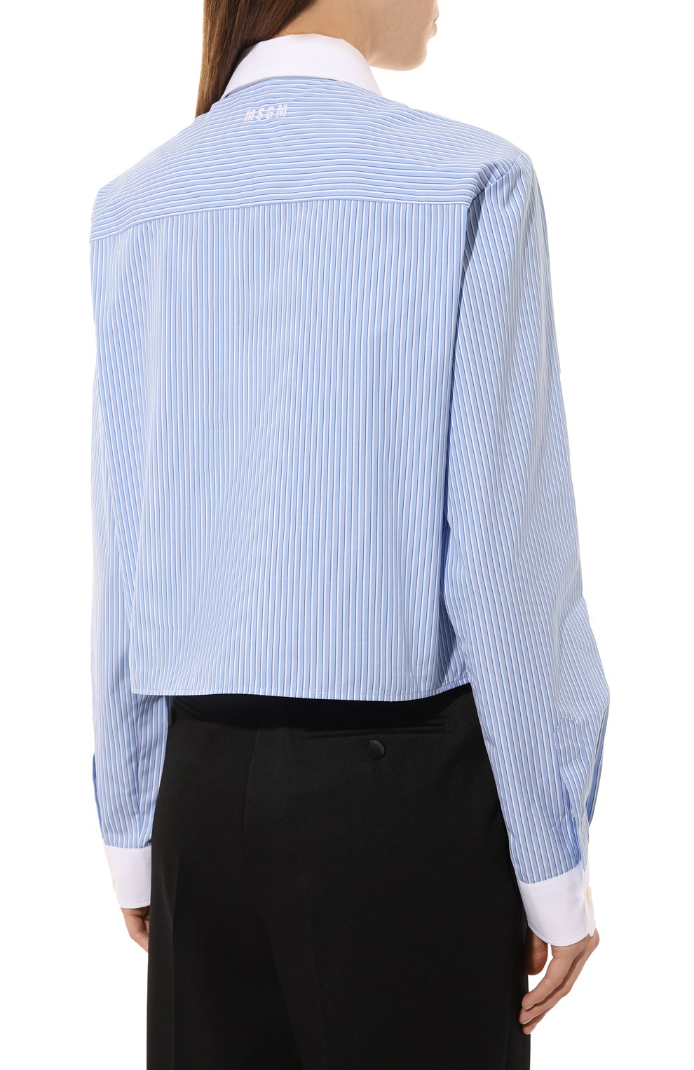 Хлопковая рубашка MSGM, арт. 3741MDE24X/247615, фото 4