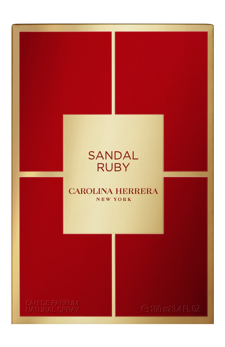 Парфюмерная вода sandal ruby (100ml) CAROLINA HERRERA бесцветного цвета, арт. 65144277 | Фото 2 (Материал внутренний: Не назначено; Unisex: Unisex; Региональные ограничения белый список (Axapta Mercury): Не проставлено; Нос: Не проставлено; Тип продукта - парфюмерия: Парфюмерная вода; Тип аромата: Восточный; Статус проверки: Проверена категория; Ограничения доставки: flammable)