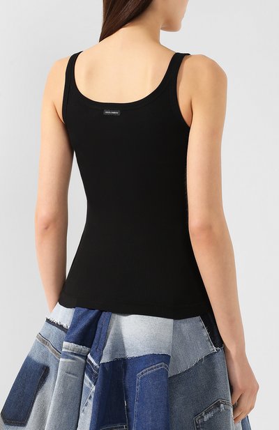 Облегающая майка фактурной вязки DOLCE & GABBANA, арт. 0102/F8H25T/FU7AV, фото 4