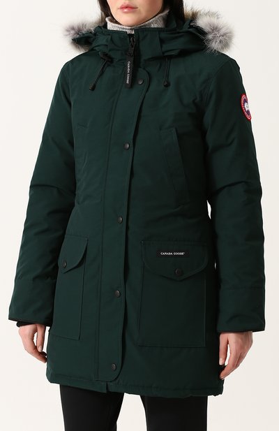Приталенный пуховик trillium с капюшоном и меховой отделкой CANADA GOOSE, арт. 6550L, фото 3