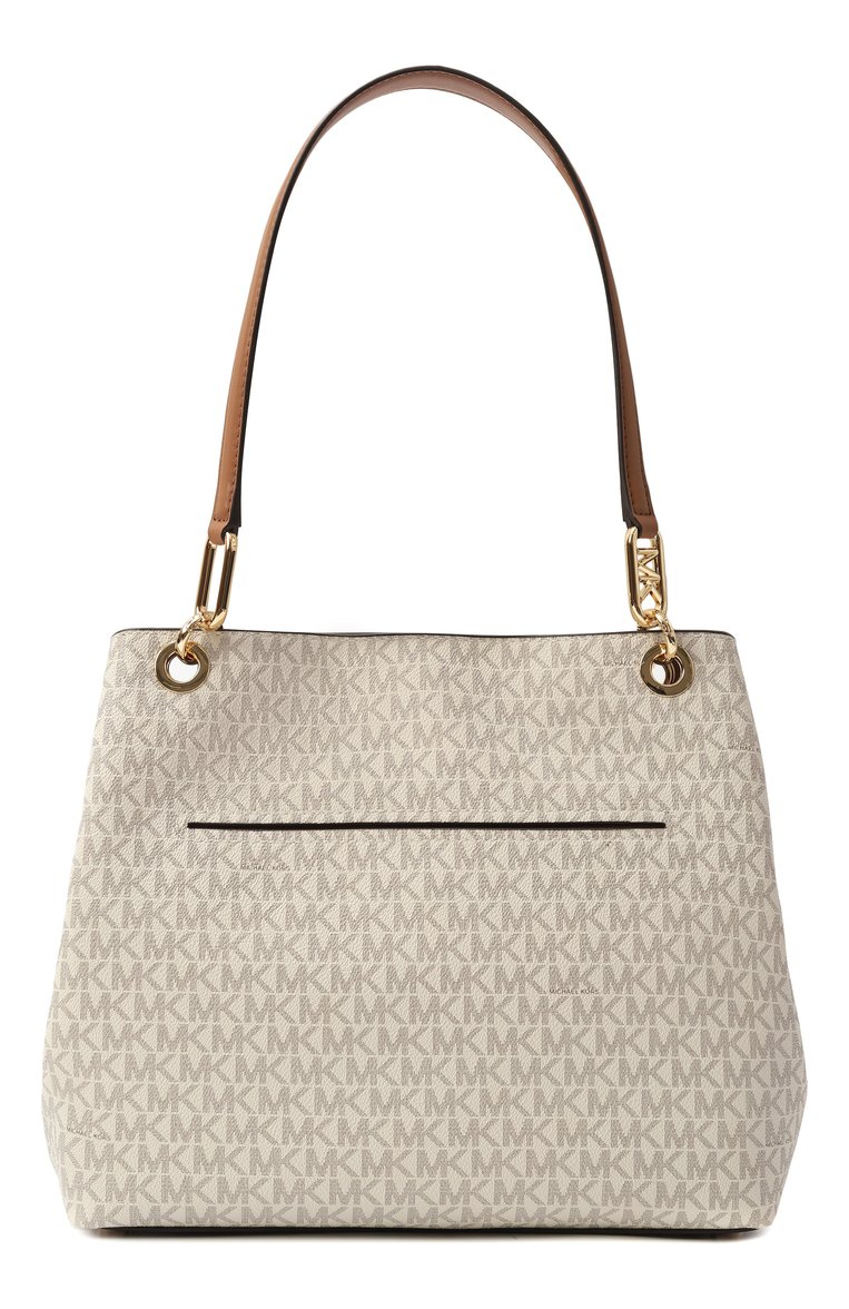 Женская сумка-тоут kensington large MICHAEL MICHAEL KORS кремового цвета, арт. 30F3G8KT7B | Фото 6 (Материал: Экокожа; Размер: large)