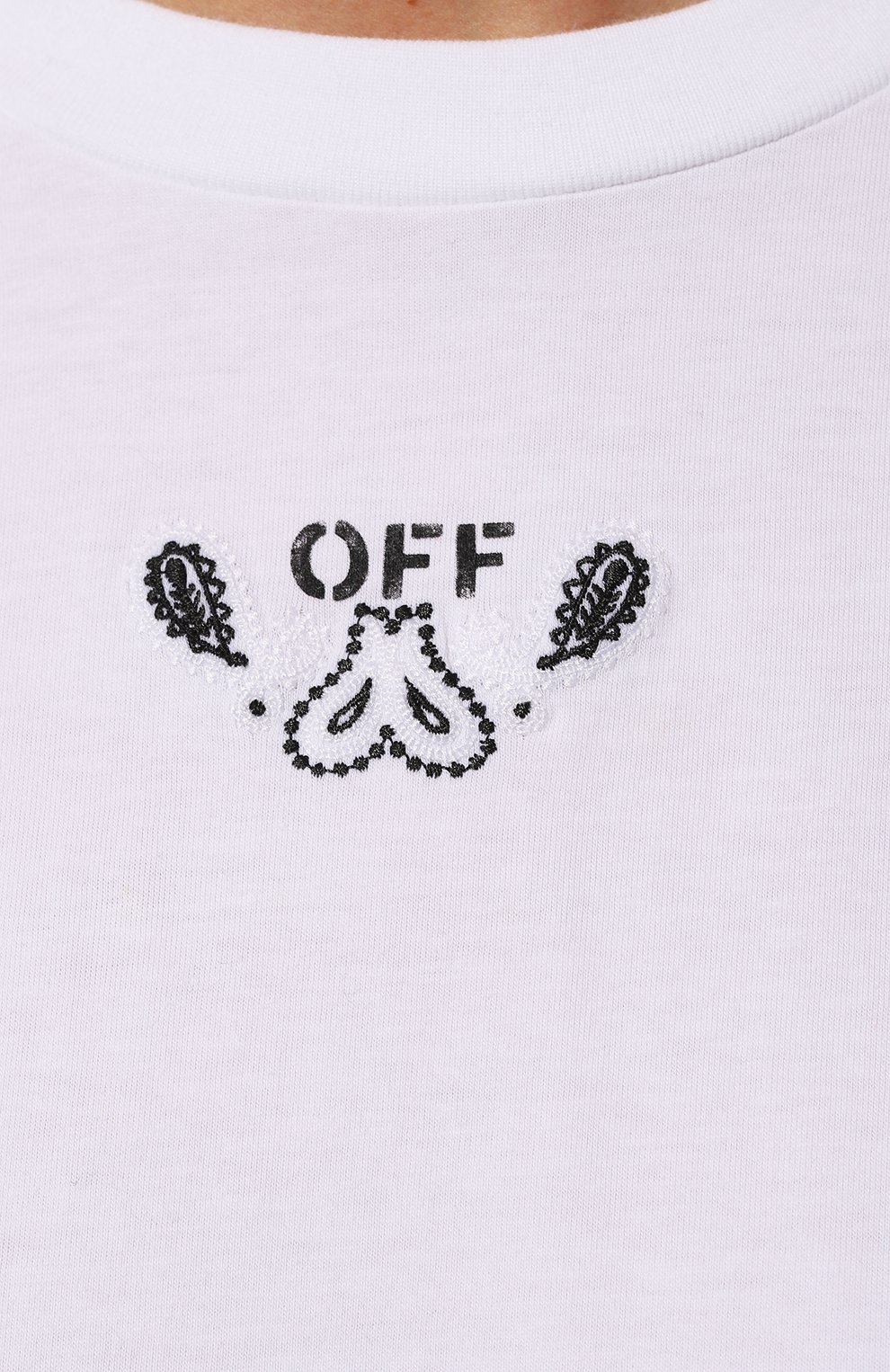 Хлопковая футболка OFF-WHITE, арт. 0WAA089S24JER002, фото 5