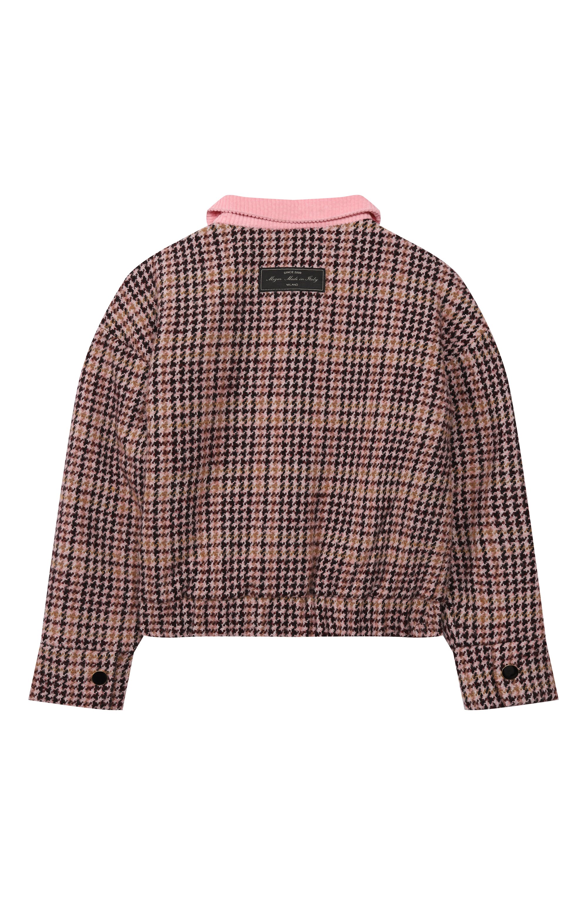 Куртка-рубашка MSGM KIDS бордового цвета по цене 38350 руб., арт. F5MSJGC0139, фото 2 Куртка-рубашка MSGM KIDS, арт. F5MSJGC0139, фото 2