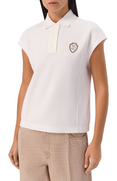 Хлопковое поло BRUNELLO CUCINELLI, арт. MG927VD105, фото 3