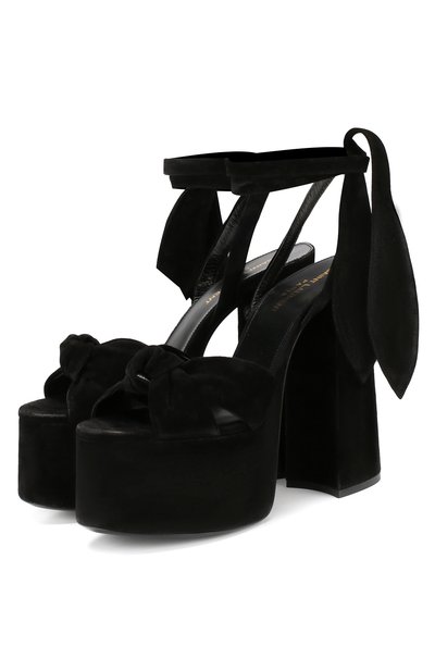 Замшевые босоножки  paige SAINT LAURENT, арт. 551819/0LI00, фото 1