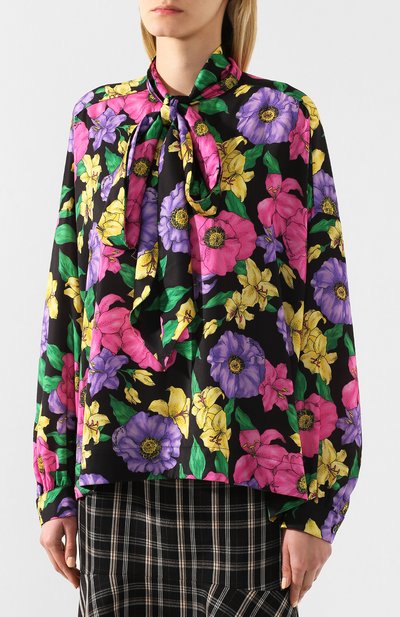 Блузка с принтом BALENCIAGA, арт. 595072/TGLN6, фото 3