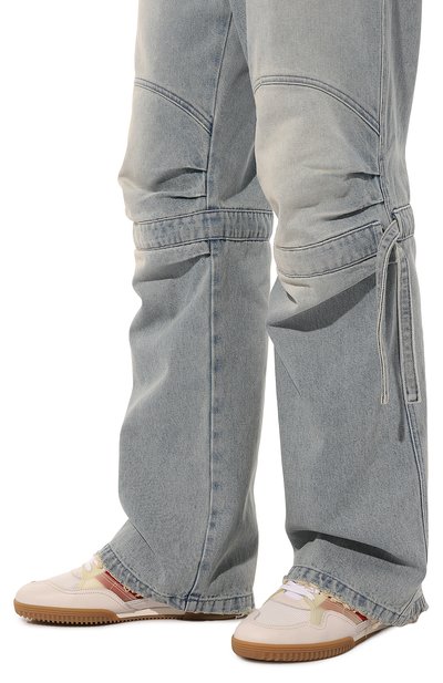 Комбинированные кеды jackson TOM FORD кремового цвета по цене 87550 руб., арт. J1348T/LCL255, фото 3 Комбинированные кеды jackson TOM FORD, арт. J1348T/LCL255, фото 3