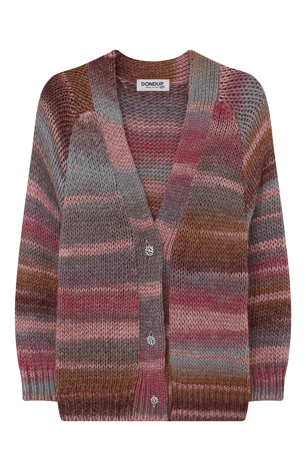Кардиган DONDUP KIDS разноцветного цвета по цене 23100 руб., арт. DFMA009C/FL017/6A-8A, фото 1 Кардиган DONDUP KIDS, арт. DFMA009C/FL017/6A-8A, фото 1