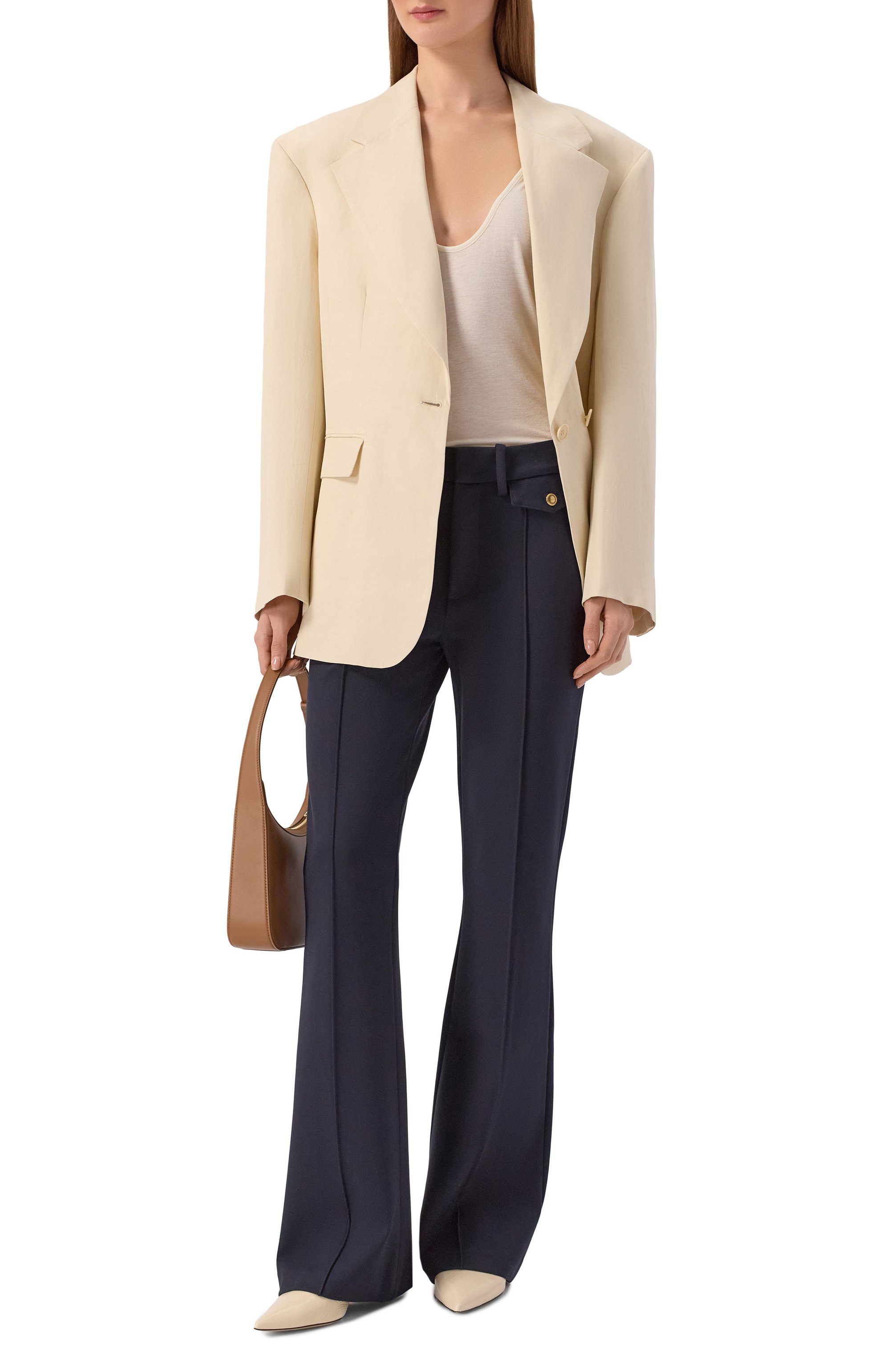 Брюки из вискозы FRAME DENIM, арт. WP26WPA021/THE REB00T TR0USER-SCULPTED SEAM, фото 2