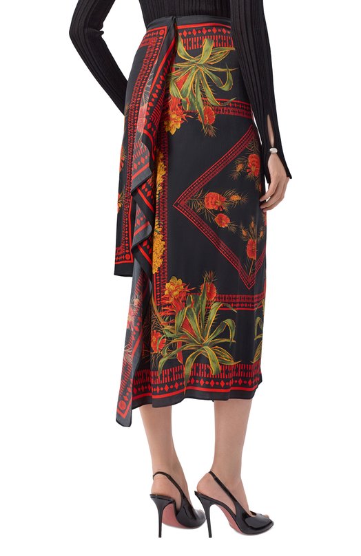 Юбка из вискозы Blumarine 2G281A Чёрный  2G281A Фото 4