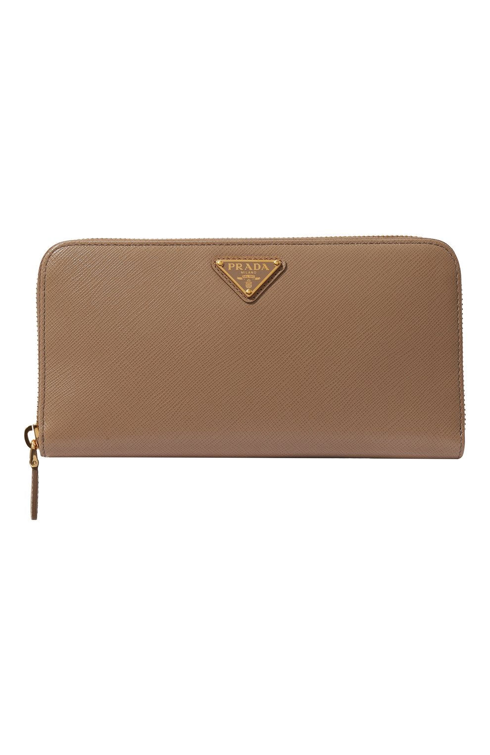 Кожаный кошелек PRADA бежевого цвета по цене 81000 руб., арт. 1ML506-QHH-F0770, фото 1 Кожаный кошелек PRADA, арт. 1ML506-QHH-F0770, фото 1