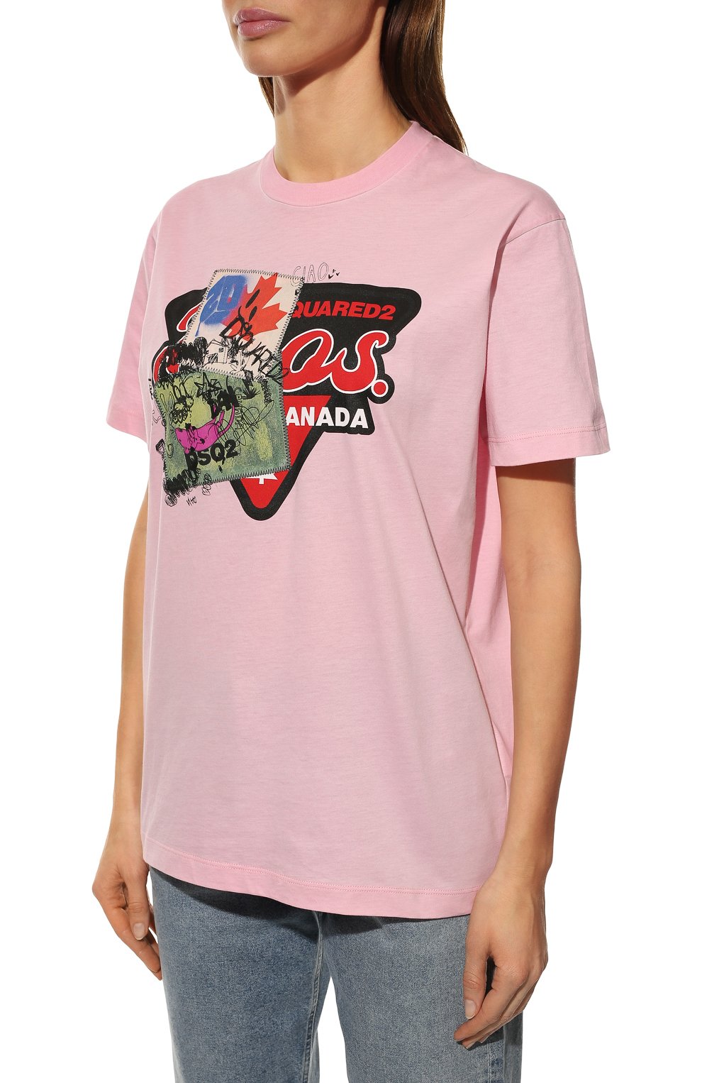 Хлопковая футболка DSQUARED2, арт. S75GD0237/S22427, фото 3