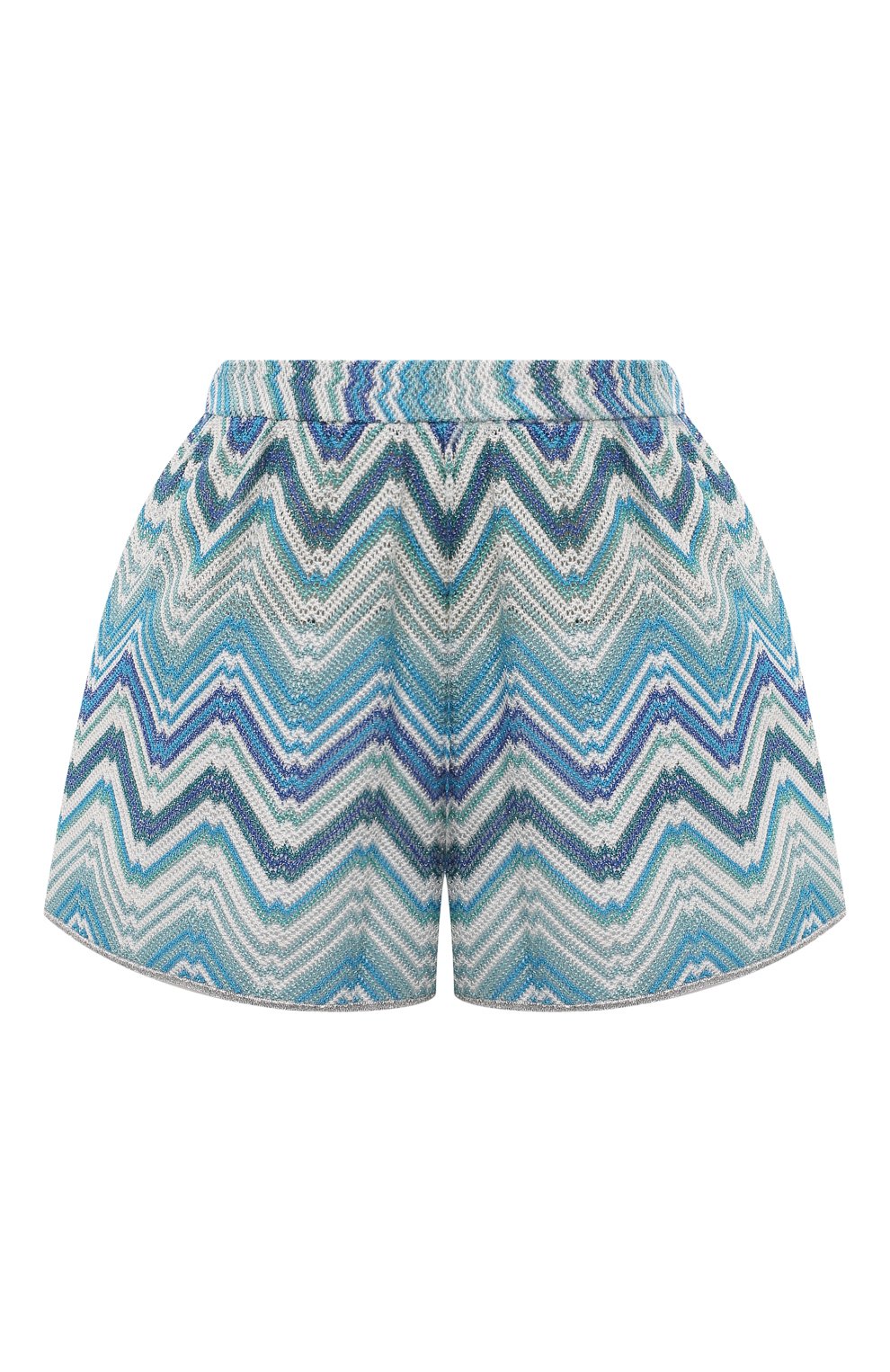 Шорты из вискозы MISSONI голубого цвета по цене 47050 руб., арт. MC22SI00/BR00XK, фото 1 Шорты из вискозы MISSONI, арт. MC22SI00/BR00XK, фото 1