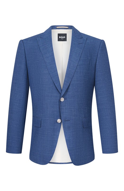 Пиджак из шерсти и шелка BOSS 50562604 Синий 50562604