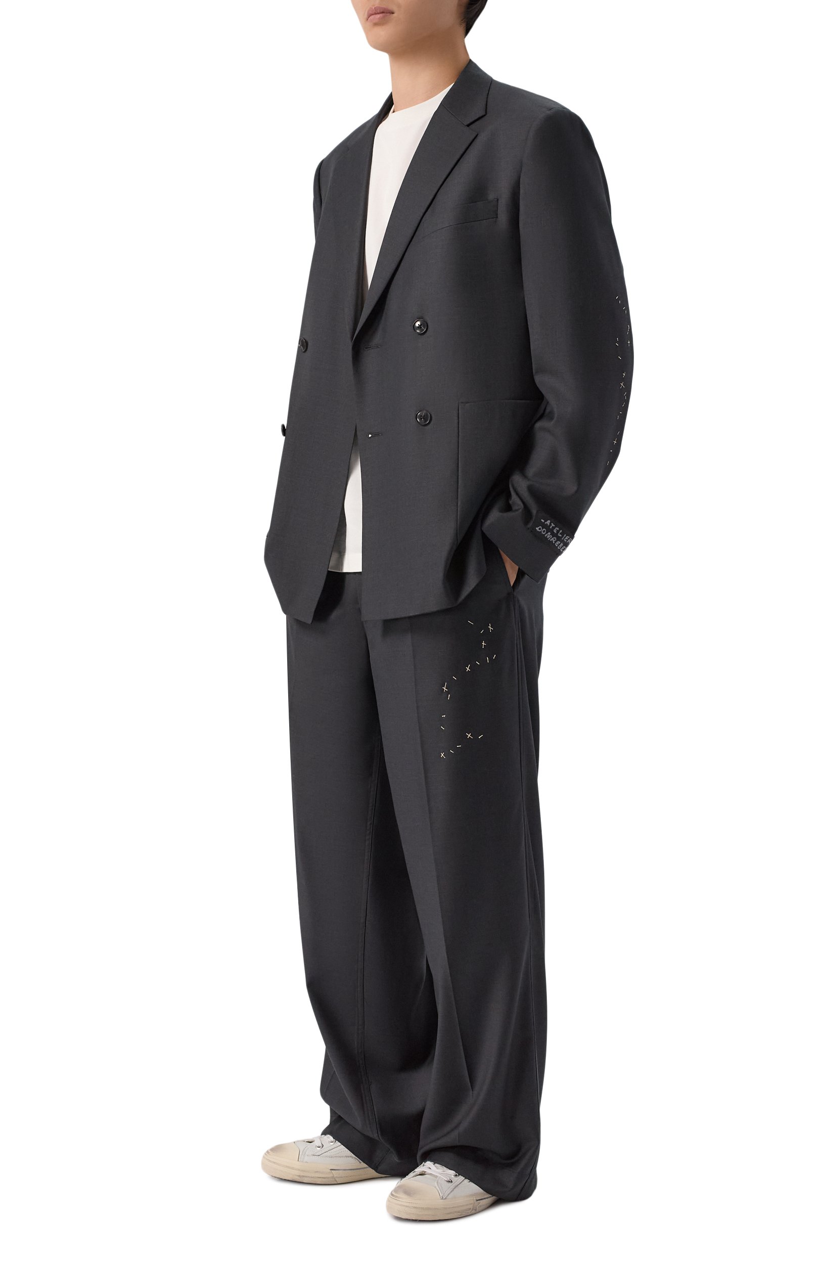 Шерстяной пиджак DOMREBEL, арт. M BULLY BLAZER/D0UBLE BREASTED BLAZER, фото 2