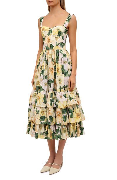 Хлопковое платье DOLCE & GABBANA, арт. F64V7T/HS5IA, фото 3