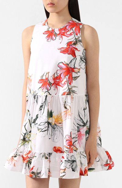 Хлопковое платье ALEXANDER MCQUEEN, арт. 620923/QDAAL, фото 3