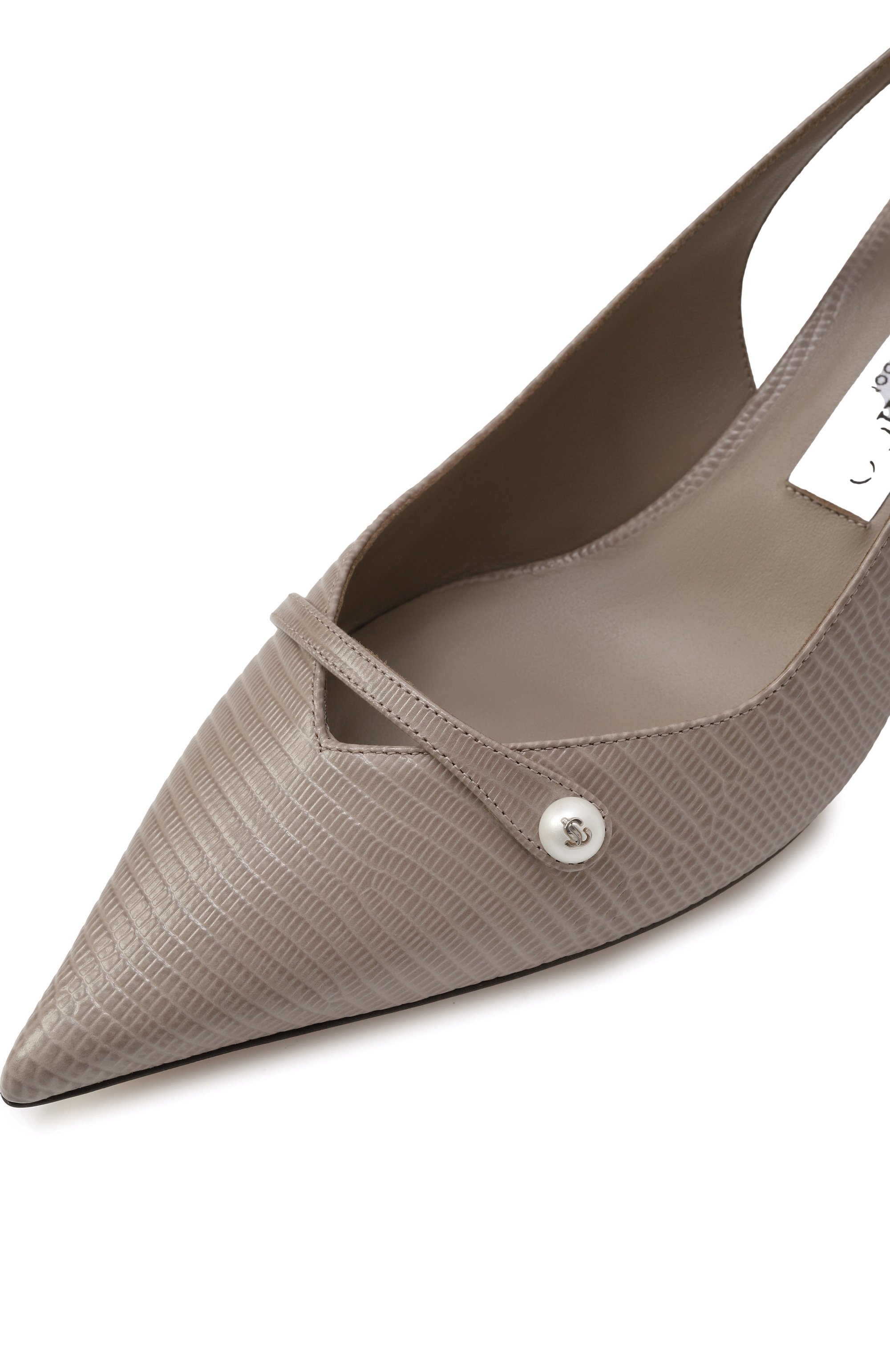 Кожаные туфли amita 45 JIMMY CHOO темно-бежевого цвета по цене 91950 руб., арт. AMITA 45/CWN, фото 7 Кожаные туфли amita 45 JIMMY CHOO, арт. AMITA 45/CWN, фото 7