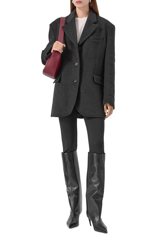 Кожаные сапоги Lea 65 The Attico 251WSH00879/LBT019AA Чёрный  251WSH00879/LBT019AA Фото 3