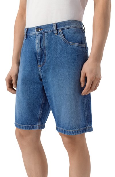 Джинсовые шорты DOLCE & GABBANA синего цвета по цене 98950 руб., арт. GWNXAZ/G80W2, фото 3 Джинсовые шорты DOLCE & GABBANA, арт. GWNXAZ/G80W2, фото 3