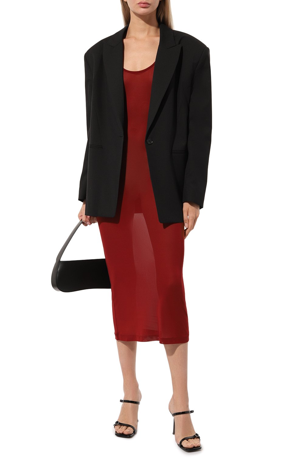 Платье из вискозы SAINT LAURENT, арт. 710433, фото 2