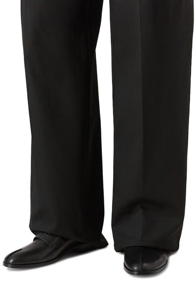 Кожаные сабо MM6 черного цвета по цене 84700 руб., арт. SH1WX0005/P5000, фото 3 Кожаные сабо MM6, арт. SH1WX0005/P5000, фото 3