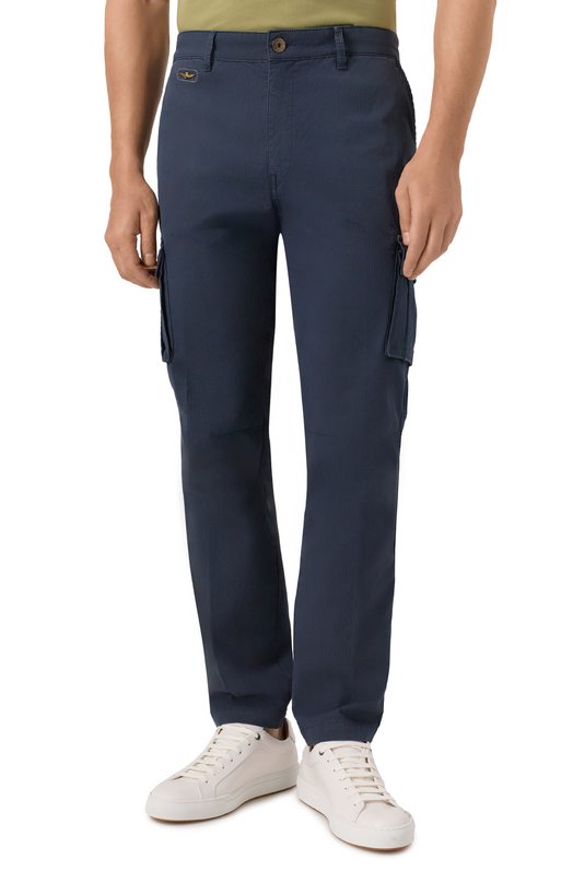 Хлопковые брюки-карго Aeronautica Militare PA1329UCT02443 Синий  PA1329UCT02443 Фото 3