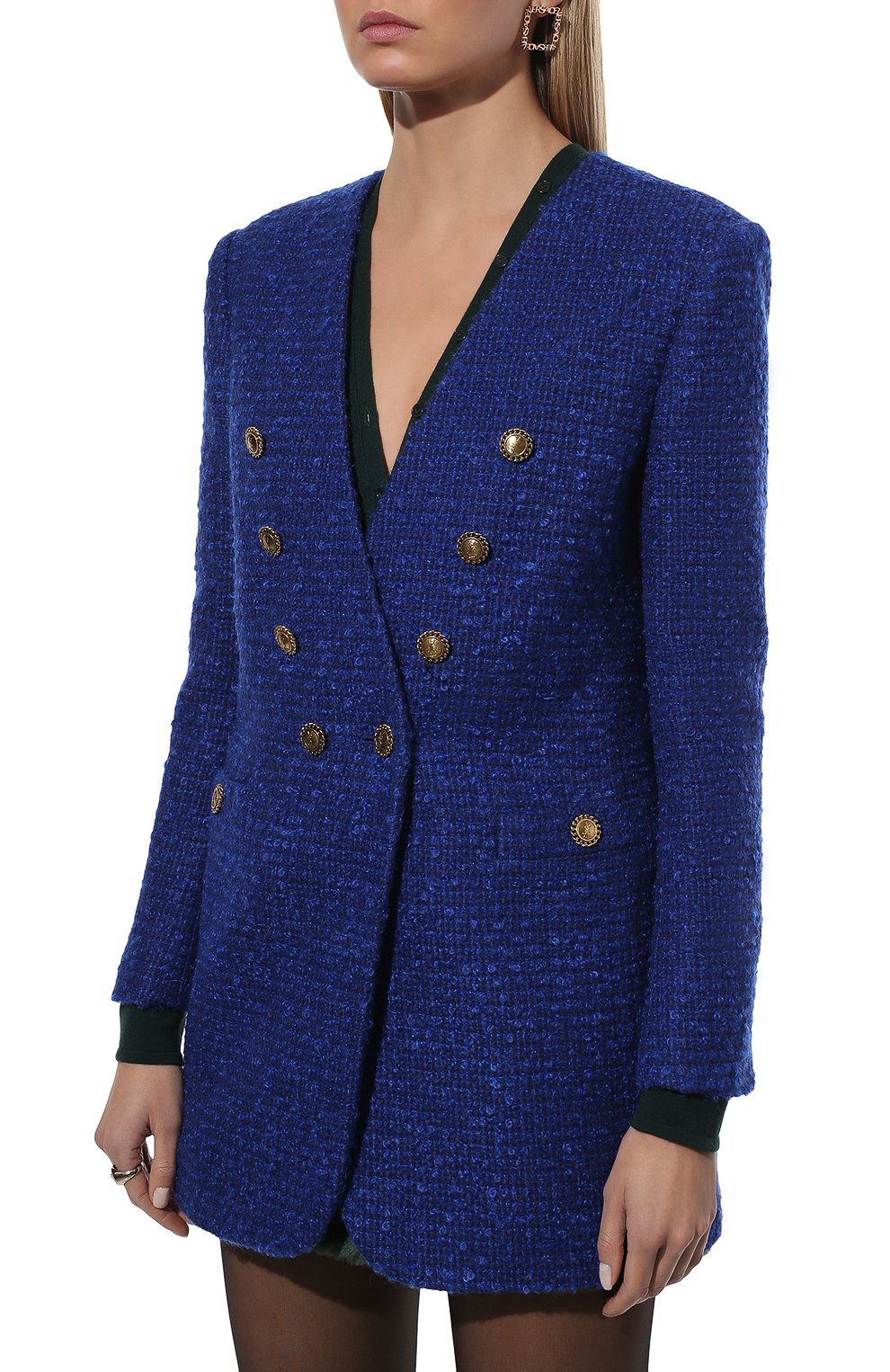 Шерстяной жакет SAINT LAURENT, арт. 671598/Y7D26, фото 3