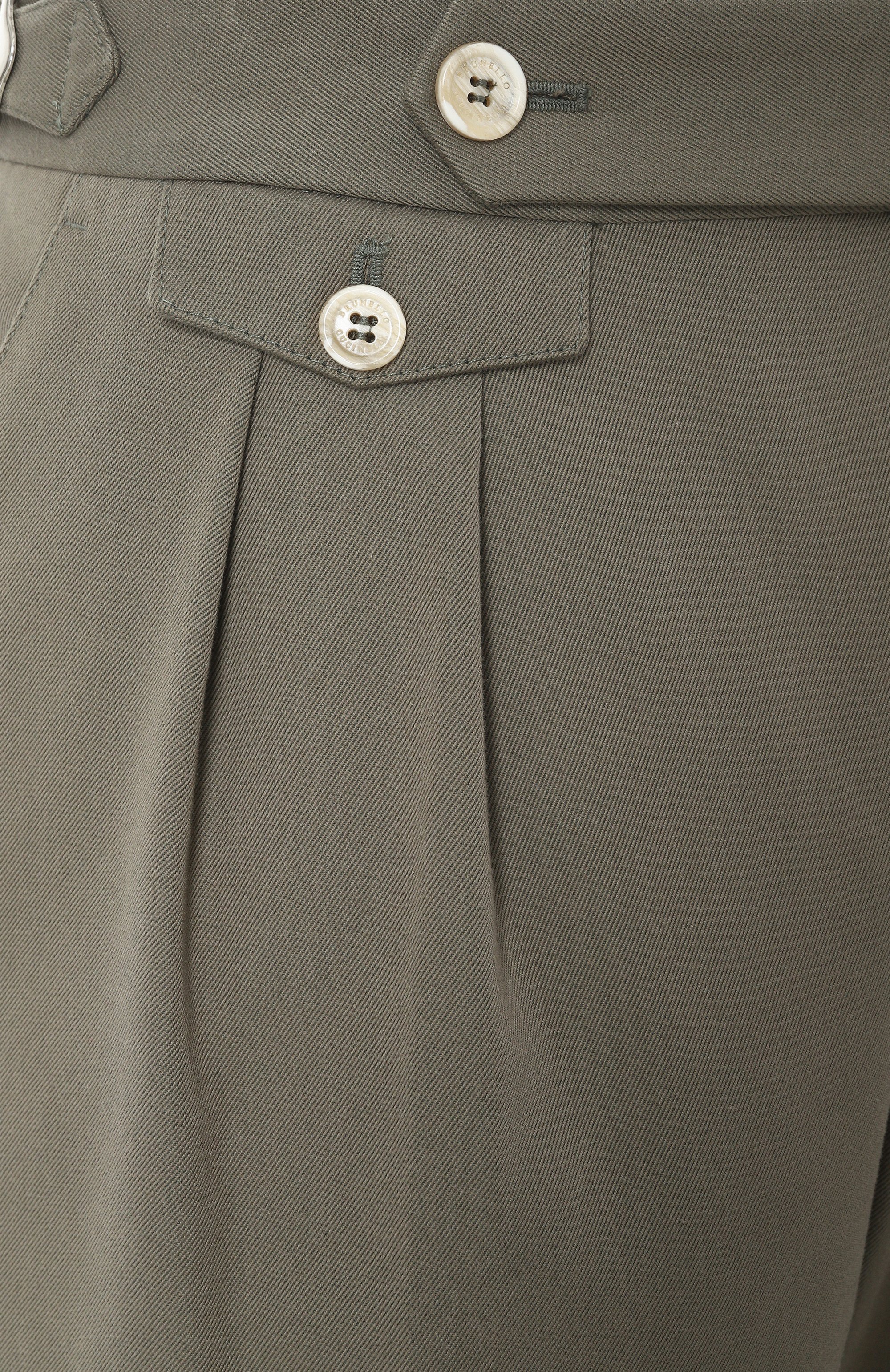 Брюки из хлопка и шерсти BRUNELLO CUCINELLI, арт. ME262M5030, фото 6