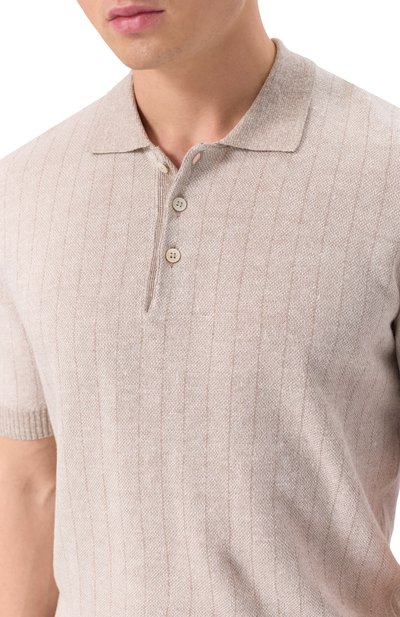 Поло изо льна и хлопка GRAN SASSO, арт. 57116/18659, фото 5