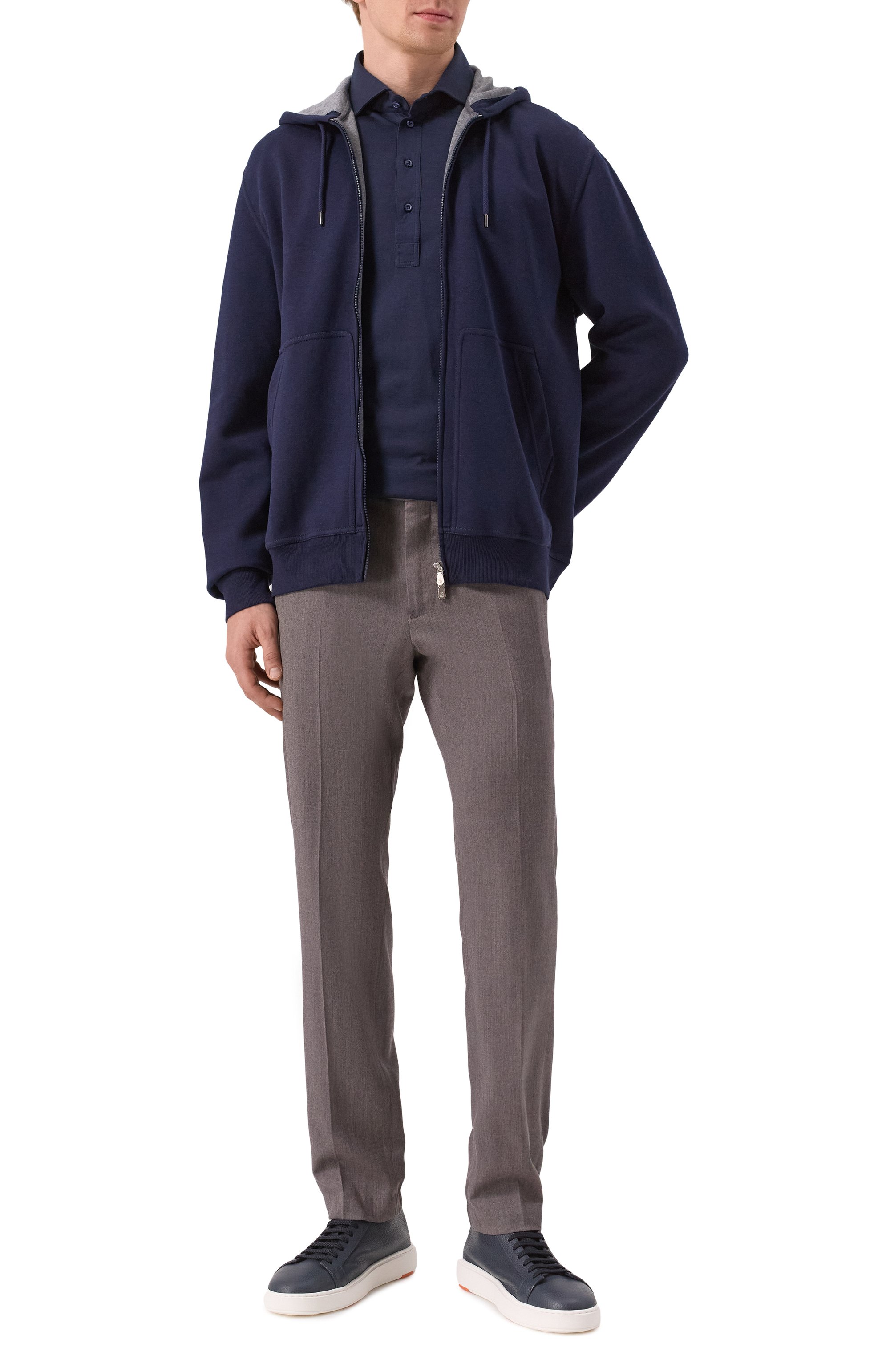 Поло из шелка и хлопка BRUNELLO CUCINELLI, арт. MH8363914, фото 2