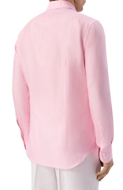 Рубашка из хлопка и льна ALESSANDRO GHERARDI, арт. D0UBLE/7670, фото 4