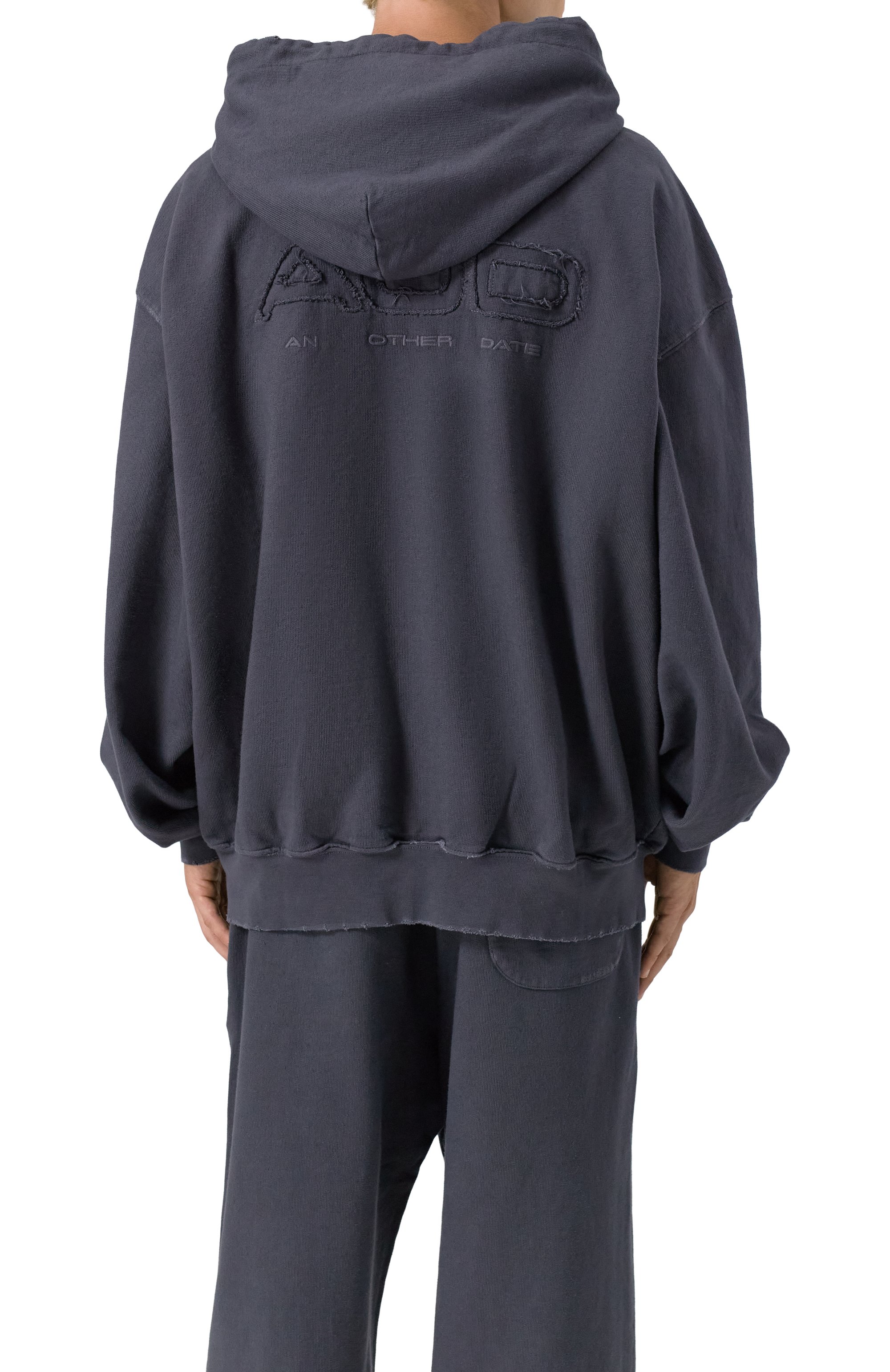 Хлопковая толстовка AN OTHER DATE темно-серого цвета по цене 34750 руб., арт. F50DMAZH086, фото 4 Хлопковая толстовка AN OTHER DATE, арт. F50DMAZH086, фото 4
