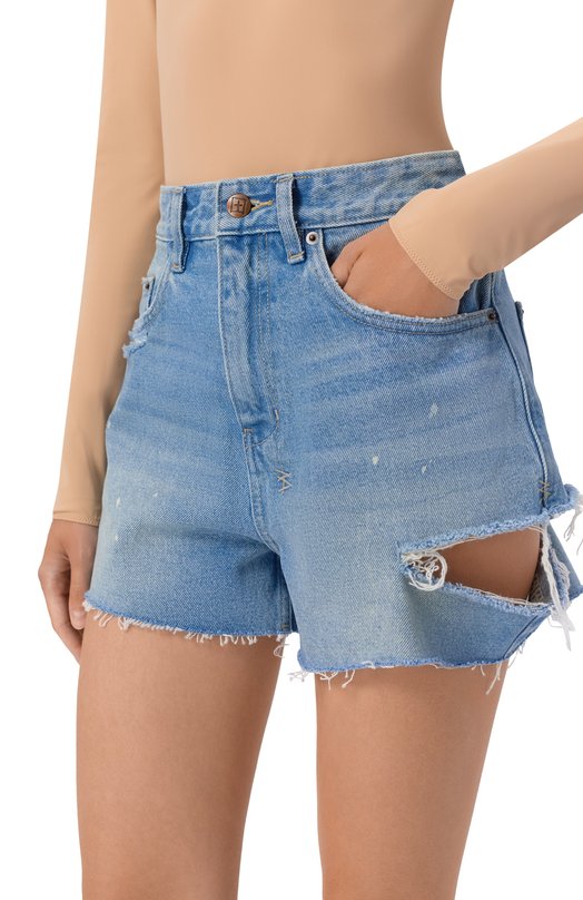 Джинсовые шорты Ksubi WPF25WA003 Синий  WPF25WA003 Фото 5