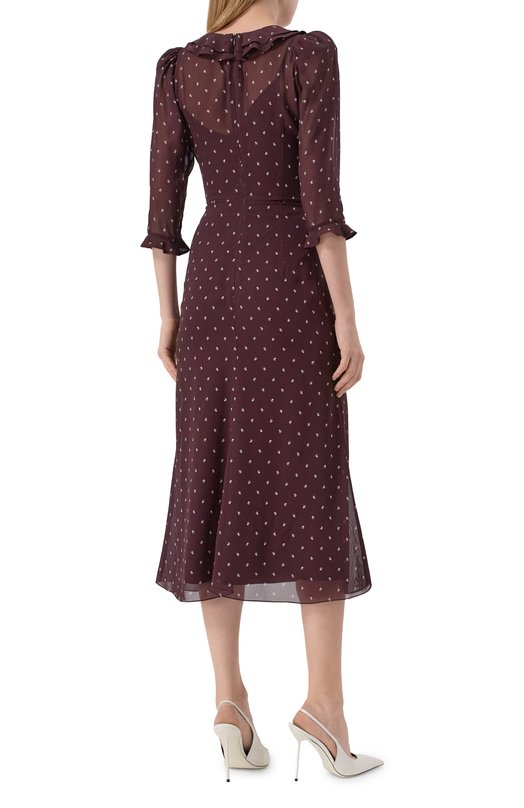 Платье из  вискозы Ellyme 00373 Бордовый  00373 Фото 3