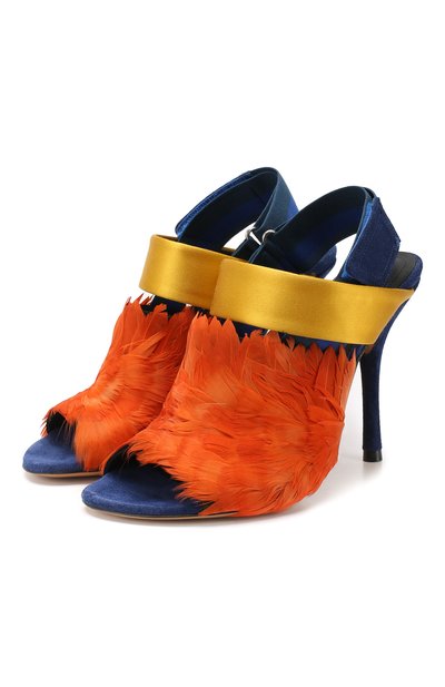 Комбинированные босоножки DRIES VAN NOTEN, арт. WS25/277/100/QU163, фото 1