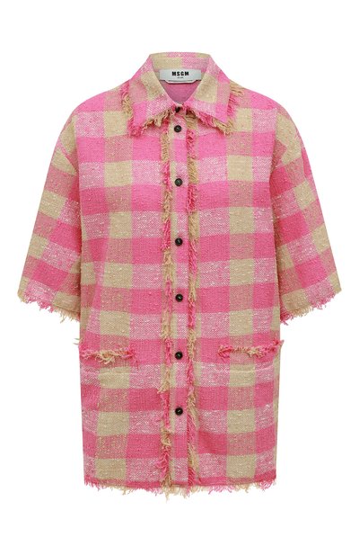 Женская хлопковая рубашка MSGM, арт. 3242MDE115 227300