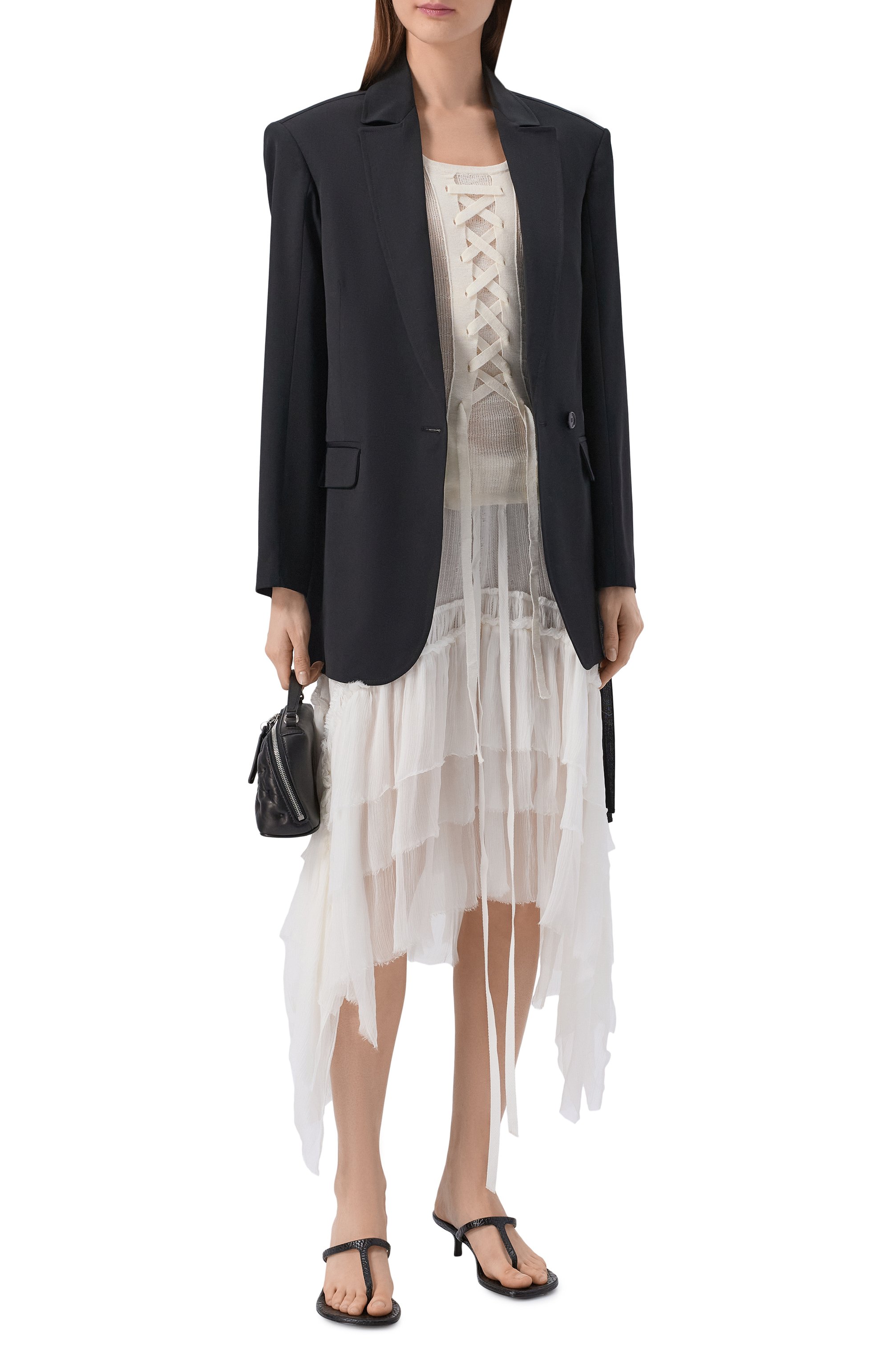 Хлопковая юбка ANN DEMEULEMEESTER, арт. B0013945/FA736, фото 2