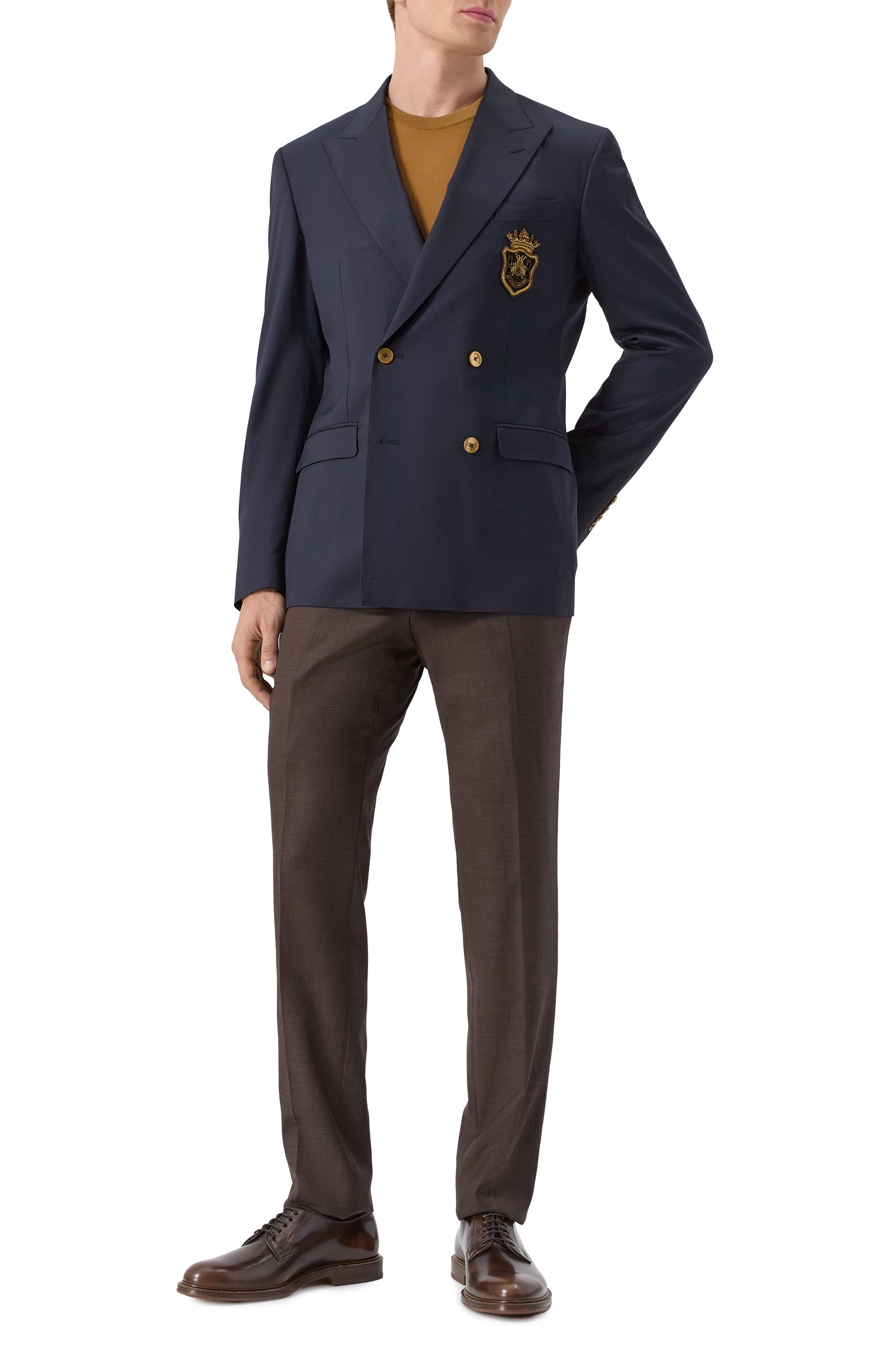 Шерстяной пиджак DOLCE & GABBANA, арт. G2TJ8Z/FUBFA, фото 2