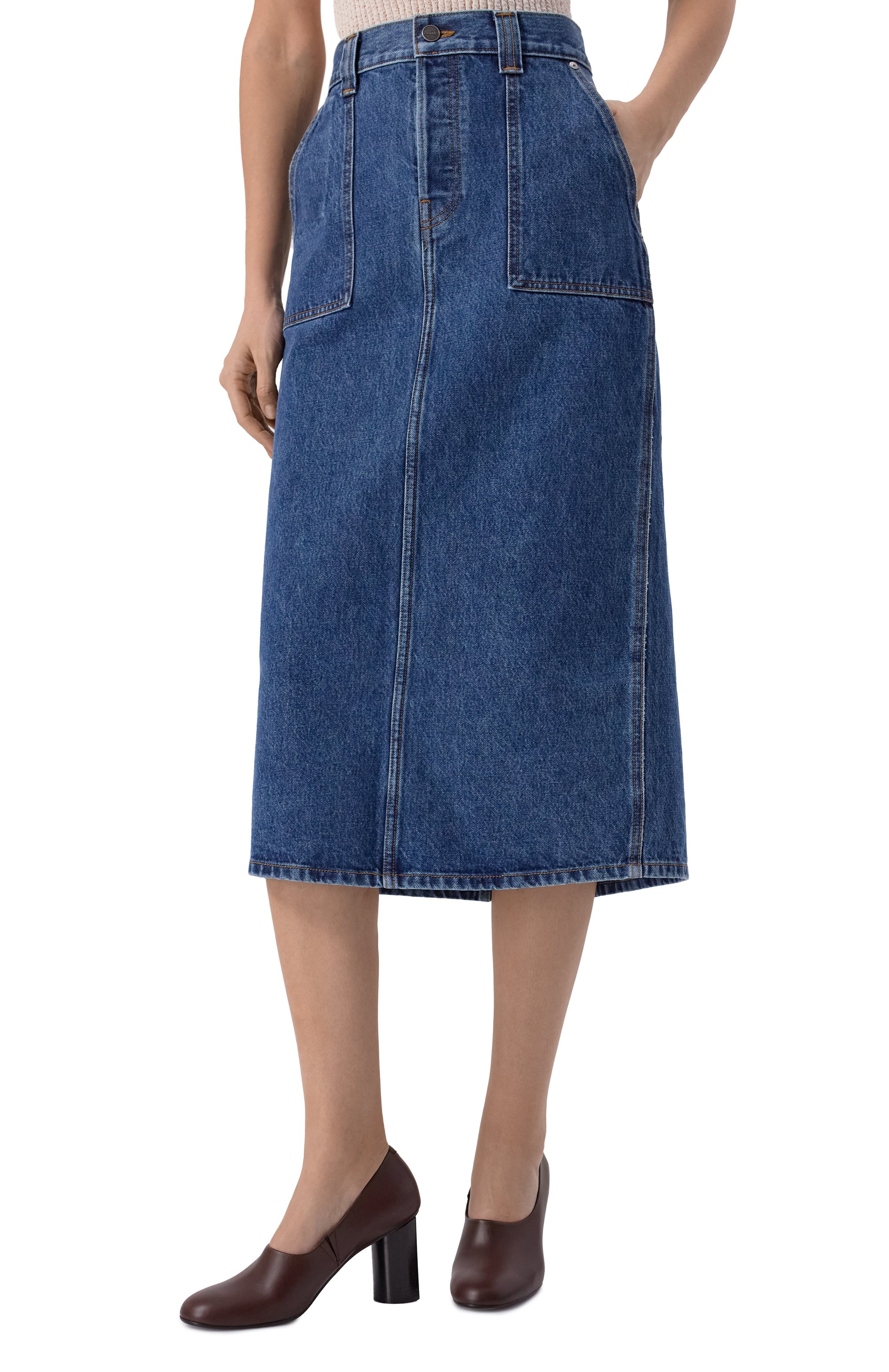 Джинсовая юбка KHAITE, арт. 1159908009/W908, фото 3