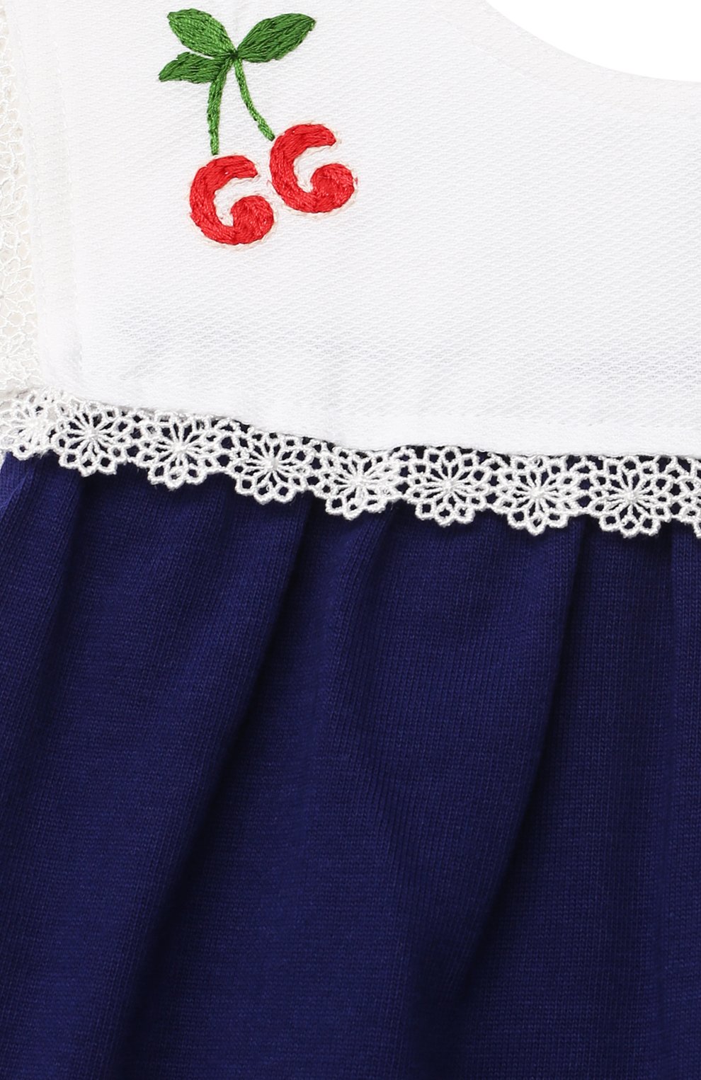 Хлопковое платье GUCCI синего цвета по цене 33650 руб., арт. 642713/XJDAL, фото 3 Хлопковое платье GUCCI, арт. 642713/XJDAL, фото 3