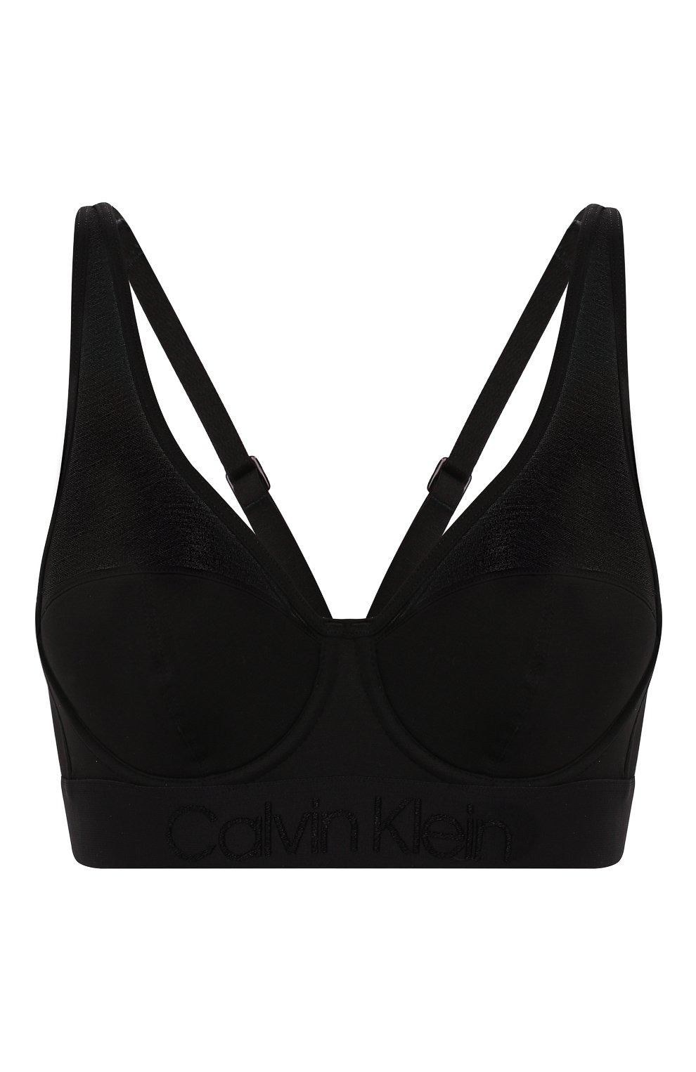 Бюстгальтер с мягкой чашкой CALVIN KLEIN черного цвета по цене 5810 руб., арт. QF4947E, фото 1 Бюстгальтер с мягкой чашкой CALVIN KLEIN, арт. QF4947E, фото 1